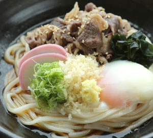 NIKU BUKKAKE UDON 肉ぶっかけうどん Cold Udon with Beef 牛肉冷乌冬面